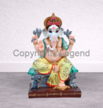 Ganesh Seated Painted