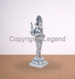 Ganesh Standing On Lotus Grey Finish - Image 4