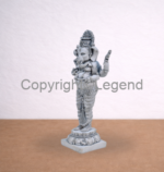 Ganesh Standing On Lotus Grey Finish - Image 3