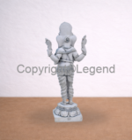 Ganesh Standing On Lotus Grey Finish - Image 2