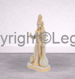 Saraswati Standing with Veena – Yellow Finish - Image 2