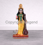 Saraswati Standing with Veena – Painted