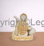 Saraswati Seated with Vena - Yellow Finish - Image 4