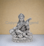 Saraswati Seated with Vena – Grey Finish