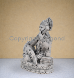 Saraswati Seated with Vena – Grey Finish - Image 2