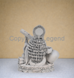 Saraswati Seated with Vena – Grey Finish - Image 5