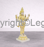 Standing Saraswati- Yellow Finish - Image 3