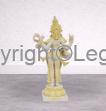 Standing Saraswati- Yellow Finish - Image 4