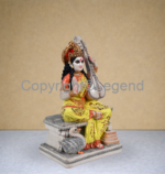 Saraswati - Seated  Playing Sitar – Painted - Image 4