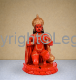 Sitting Hunumanji as Bhakta Hanuman Red Finish