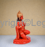 Sitting Hunumanji as Bhakta Hanuman Red Finish - Image 4