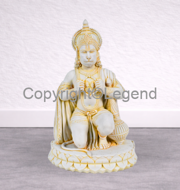 Sitting Hunumanji as Bhakta Hanuman Yellow Finish