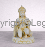 Sitting Hunumanji as Bhakta Hanuman Yellow Finish - Image 5