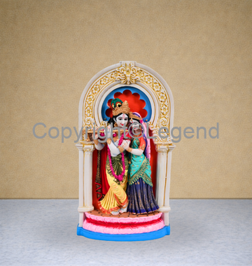 DSC_1822 Radha Krishna (Small) Painted - Image 1
