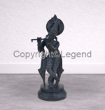 Lord Krishna Playing Flute Black Finish