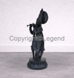 Lord Krishna Playing Flute Black Finish - Image 3