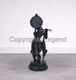 Lord Krishna Playing Flute Black Finish - Image 5
