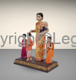 Durga Ma with Children - Image 2
