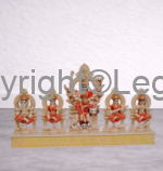 Durga Ma with Family Seated- Painted