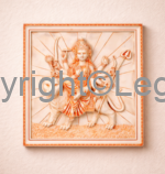 Vaishnavi Devi - Plaque(Orange Finish)