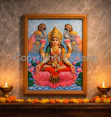 DSC_2231 Gaja Lakshmi plaque - Image 1