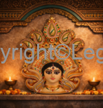 Durga Ma - Face Painted - Image 2