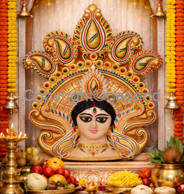 DSC_2236 Durga Ma - Face Painted - Image 1