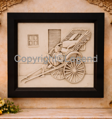 Rickshaw Puller- gray Finish