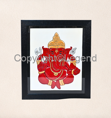 DSC_2258 Ganesh - Plaque(Red) - Image 1