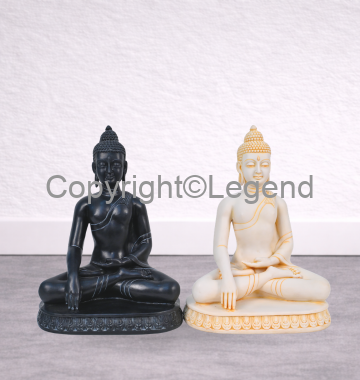 DSC_2285 Budhha - Seated (White & Grey) Both - Image 1