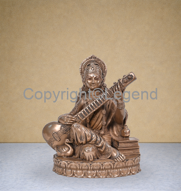 DSC_2297 Saraswati Seated (Big) brass alloy - Image 1
