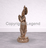 Lord Krishna Playing Flute Brass Alloy - Image 2