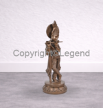 Lord Krishna Playing Flute Brass Alloy - Image 3
