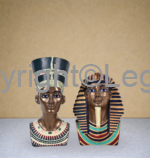 Tutankhamen & Nefertiti- Brass Alloy