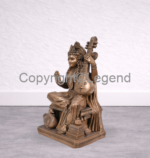 Saraswati Seated brass alloy - Image 3