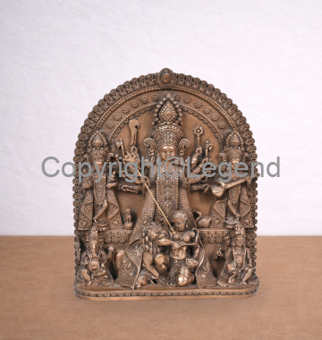 DSC_2389 Durga Ma- Family (Brass Alloy) - Image 1
