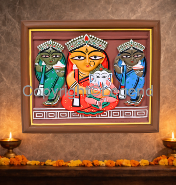 DSC_2398 Durga Ma- Painting (Jamini Roy) - Image 1