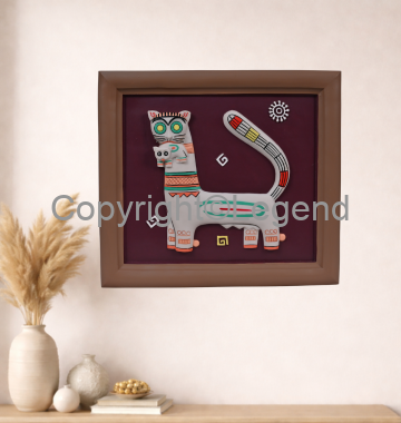 DSC_2402 Cat Painting (Jamini Roy) - Image 1
