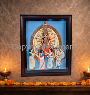 DSC_2421 Durga Ma - Framed (Vijayadashami) - Image 1