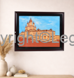 Dakshineshwar Kali Temple (Bas-Relief) Framed