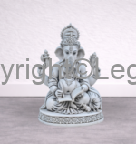 Ganesh Writing Mahabharat Grey Finish