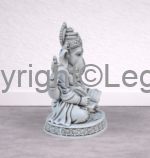 Ganesh Writing Mahabharat Grey Finish - Image 3