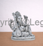 Ganesh Playing Sitar- grey finish