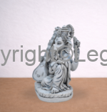 Ganesh Playing Sitar- grey finish - Image 2