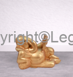 Ganesh Reading Gold Finish