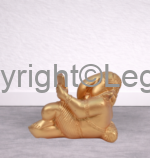 Ganesh Reading Gold Finish - Image 4