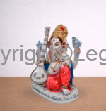 Ganesh Playing Sitar Painted - Image 4