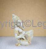 Ganesh Playing Dhol Yellow Finish - Image 3