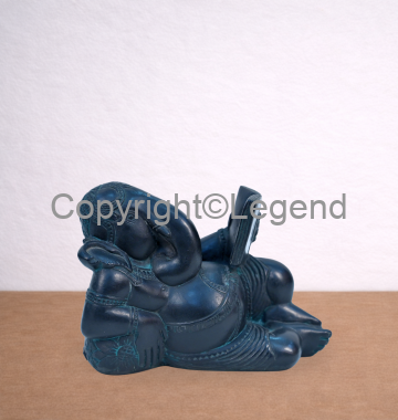 DSC_1691 Ganesh Reading Book - Black stone - Image 1
