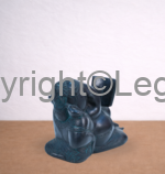 Ganesh Reading Book - Black stone - Image 2